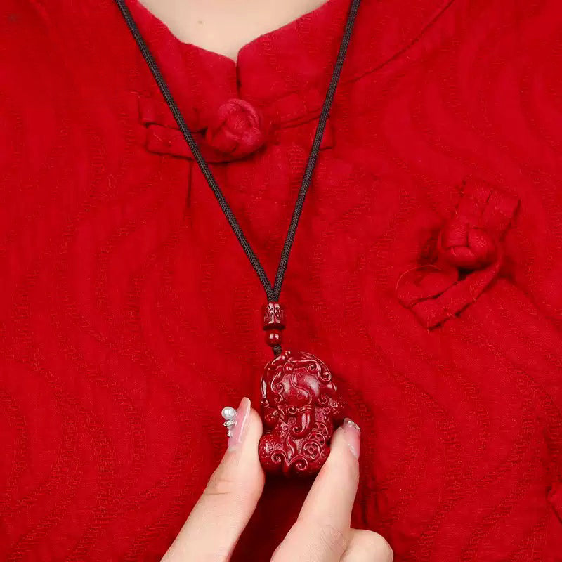 Limited cinnabar brave necklace