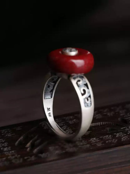 Cinnabar Ring--Increase Luck