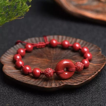 Cinnabar bracelet--wishing elders health and longevity