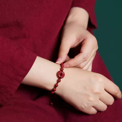 Cinnabar bracelet--wishing elders health and longevity