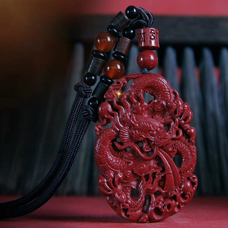 Cinnabar necklace--bless yourself and your friends with health and longevity