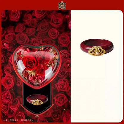 Cinnabar Ring--Birth Month Blessing