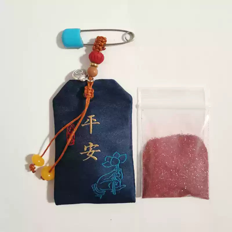 Cinnabar necklace--birth month blessing
