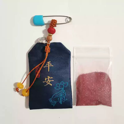 Cinnabar necklace--birth month blessing