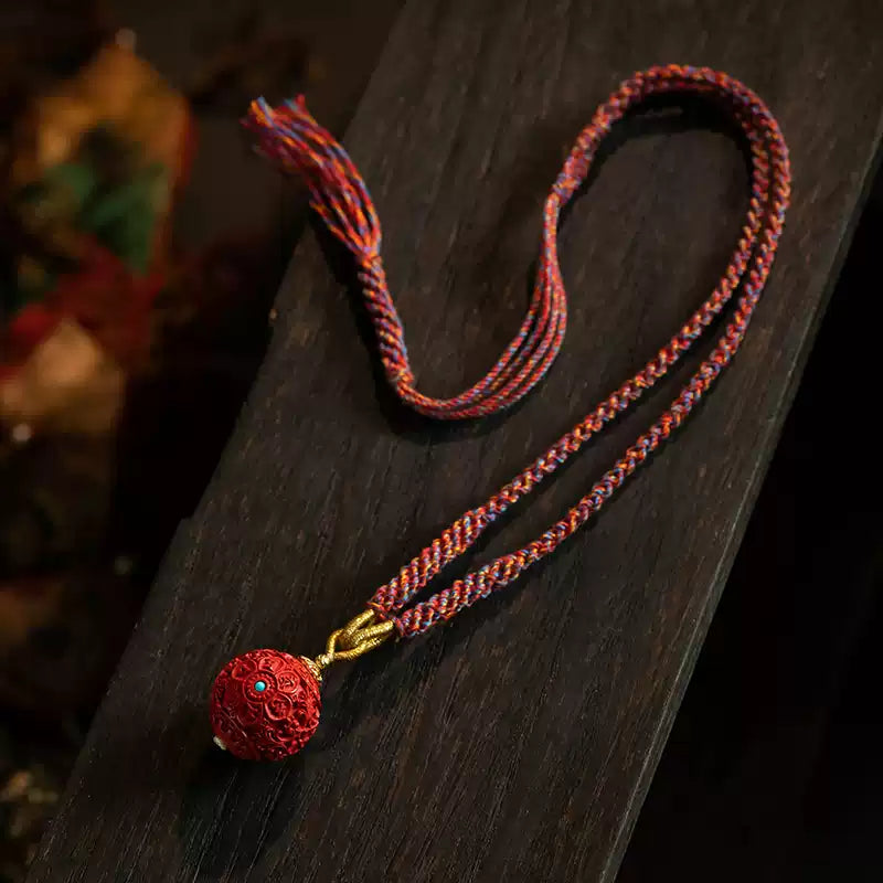 Cinnabar necklace - remove bad luck