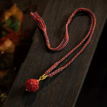 Cinnabar necklace - remove bad luck