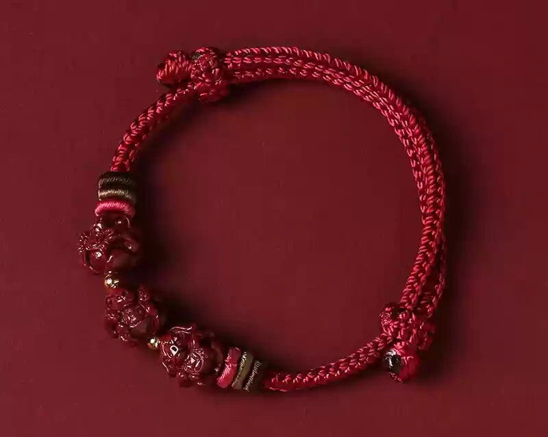 Cinnabar Bracelet--Buddhist Mascot