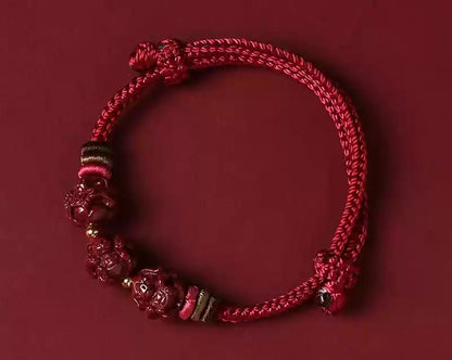 Cinnabar Bracelet--Buddhist Mascot