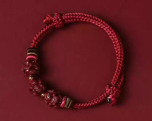 Cinnabar Bracelet--Buddhist Mascot