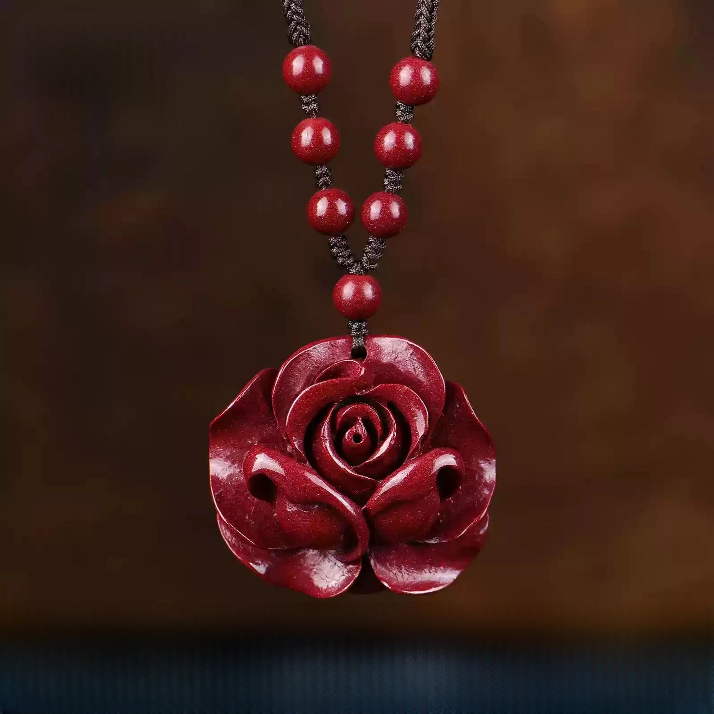 Cinnabar necklace--bless yourself and your friends with health and longevity
