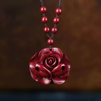 Cinnabar necklace--bless yourself and your friends with health and longevity
