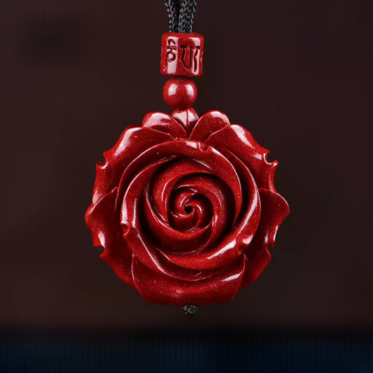 Cinnabar necklace--bless yourself and your friends with health and longevity