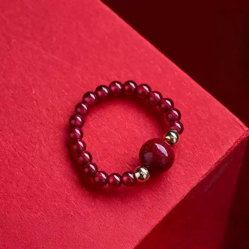 Cinnabar Ring--Increase Luck