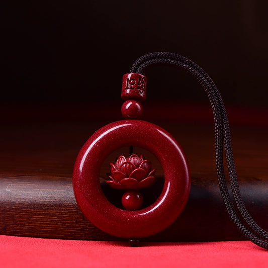 Cinnabar necklace--bless yourself and your friends with health and longevity