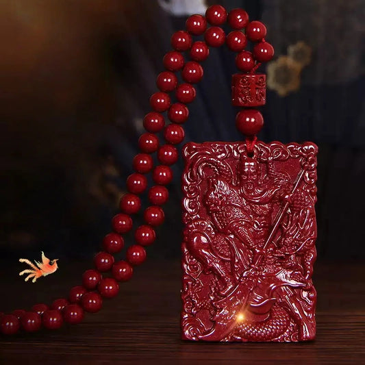 Cinnabar necklace--bless yourself and your friends with health and longevity