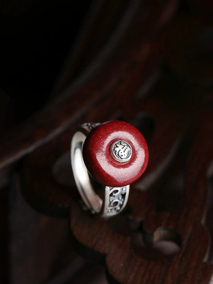 Cinnabar Ring--Increase Luck