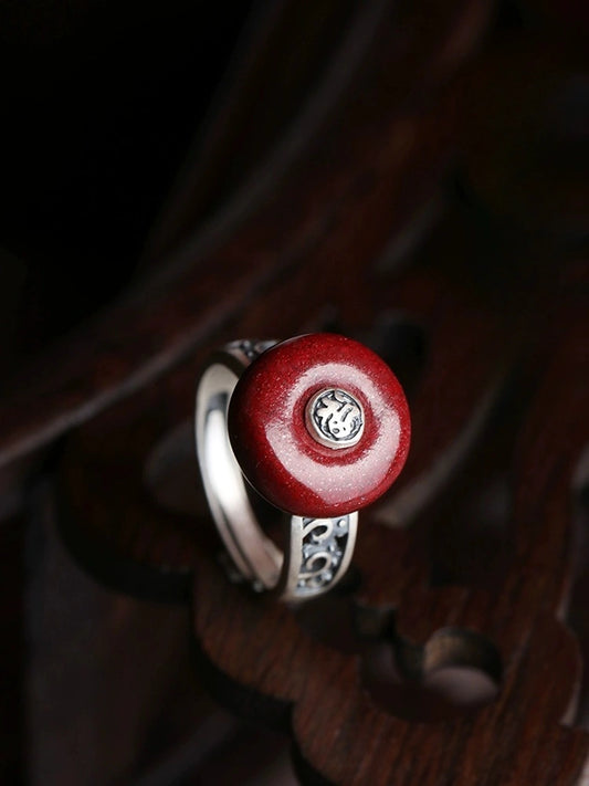 Cinnabar Ring--Increase Luck