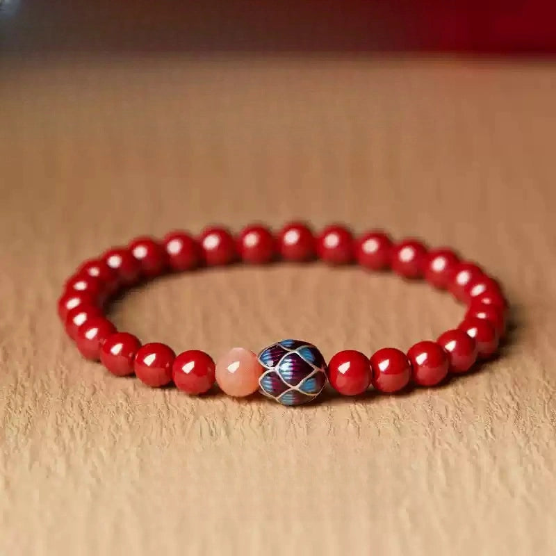 Cinnabar bracelet--wishing elders health and longevity