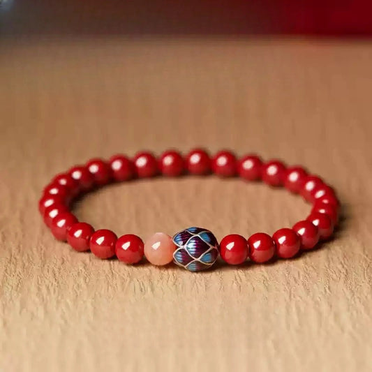 Cinnabar bracelet--wishing elders health and longevity