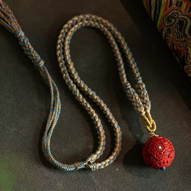 Cinnabar necklace - remove bad luck