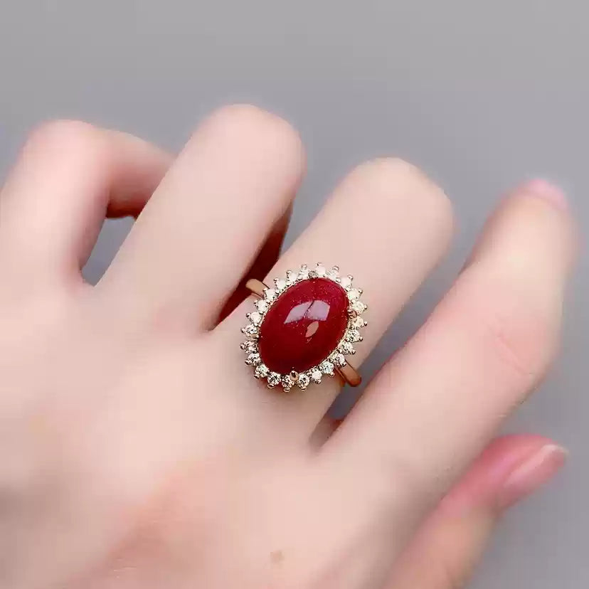 Cinnabar Ring--Bless yourself or your friends with health and longevity