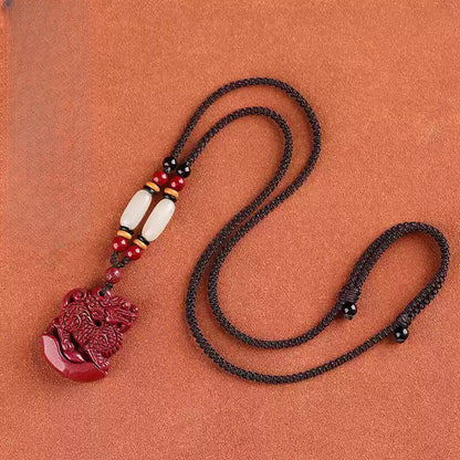 Limited cinnabar Kirin necklace