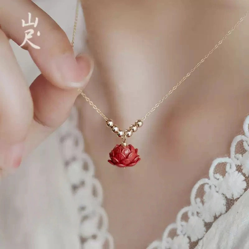 Cinnabar necklace - remove bad luck