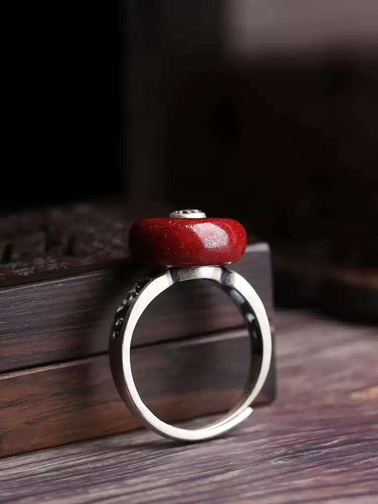 Cinnabar Ring--Increase Luck