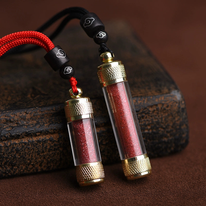 Cinnabar necklace--birth month blessing