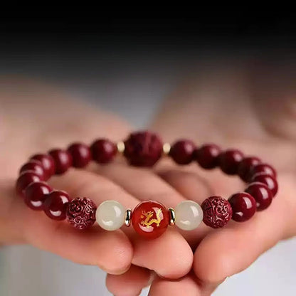 Cinnabar Bracelet--Birth Month Blessing