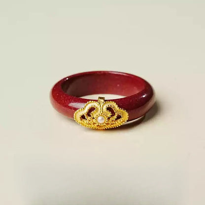 Cinnabar Ring--Birth Month Blessing
