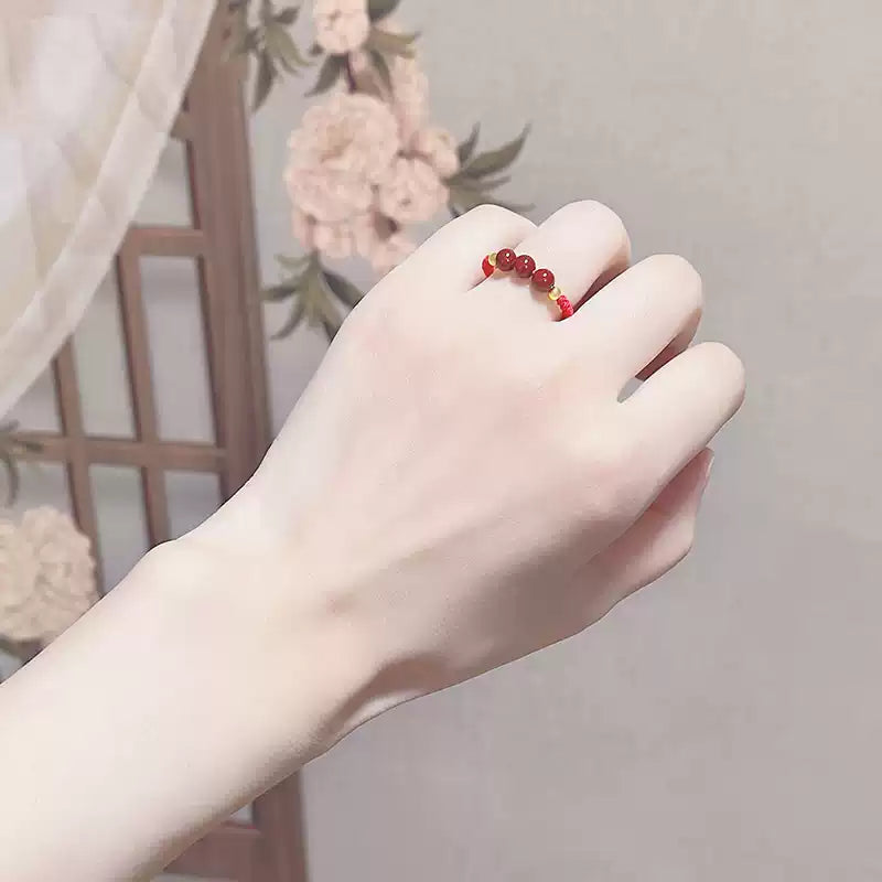 Cinnabar Ring--Wish the Elders Longevity