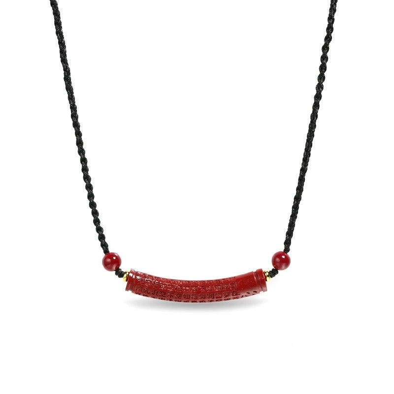 Cinnabar necklace--bless yourself and your friends with health and longevity