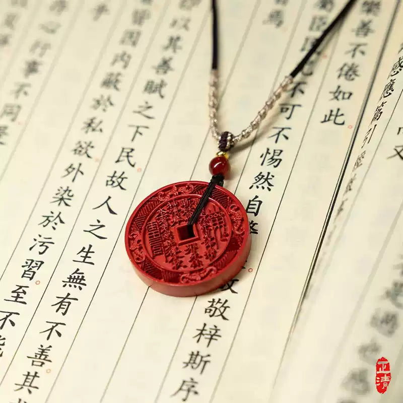 Cinnabar necklace - remove bad luck