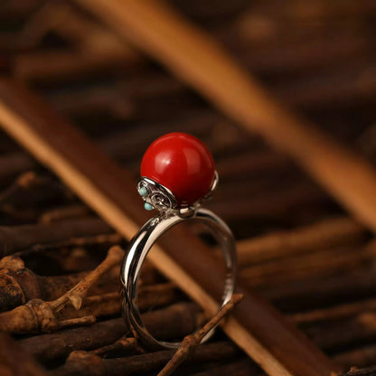 Cinnabar Ring--Increase Luck