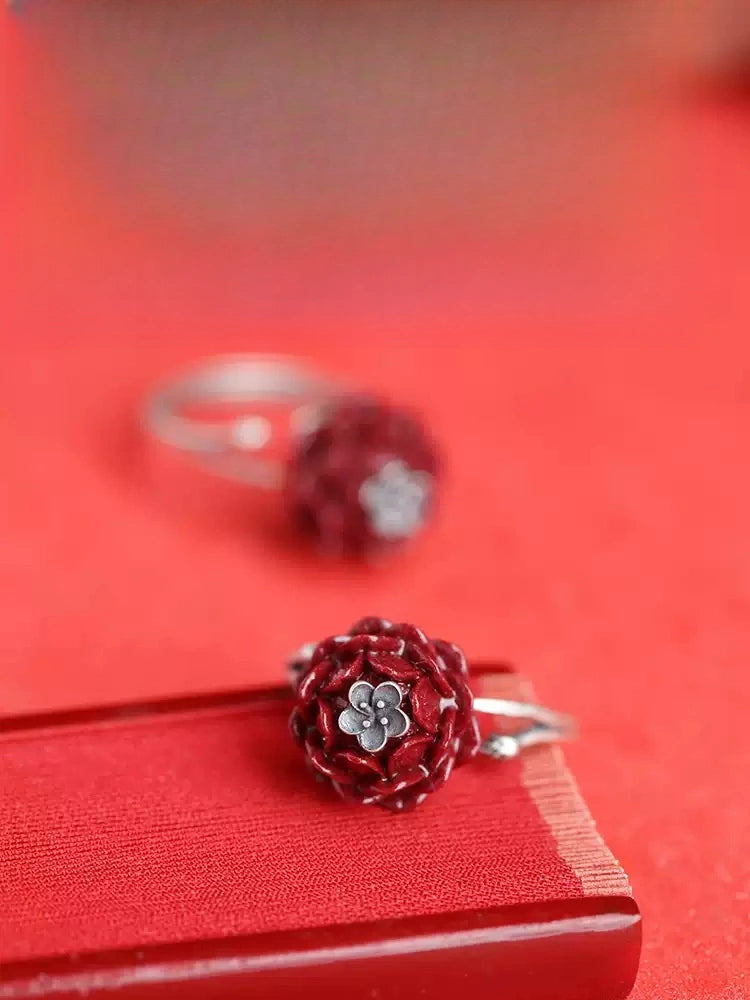 Cinnabar Ring--Wish the Elders Longevity