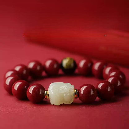 Cinnabar Bracelet--Birth Month Blessing