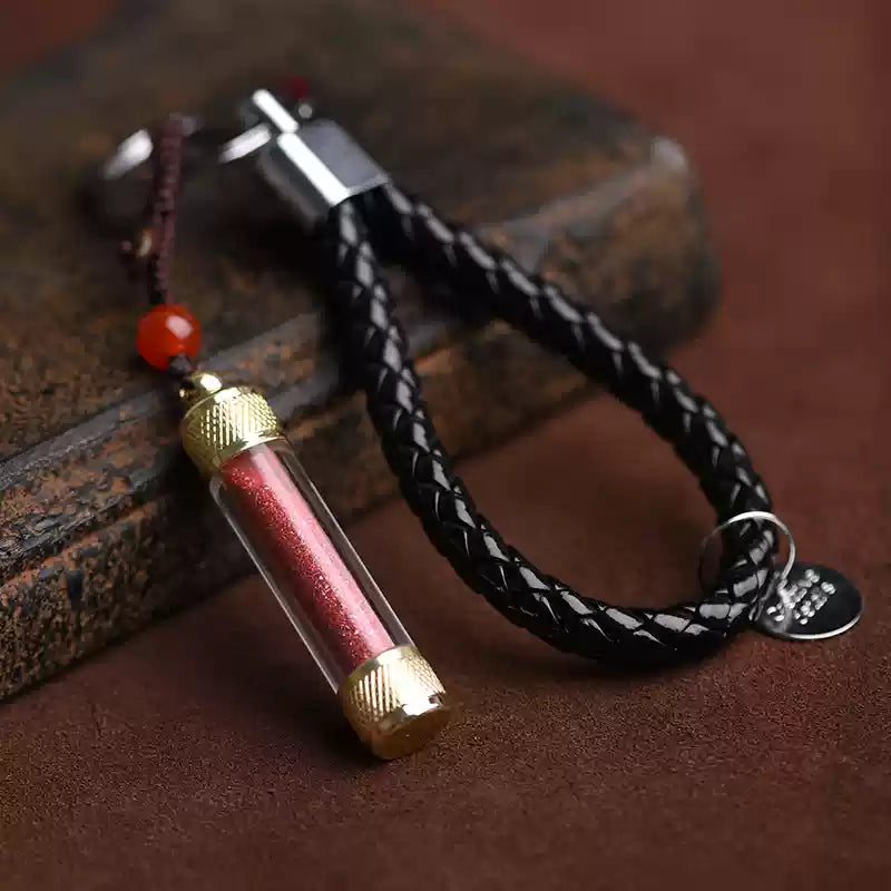 Cinnabar necklace--birth month blessing