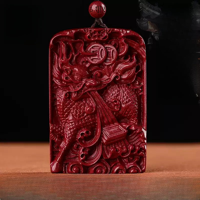 Limited cinnabar Kirin necklace