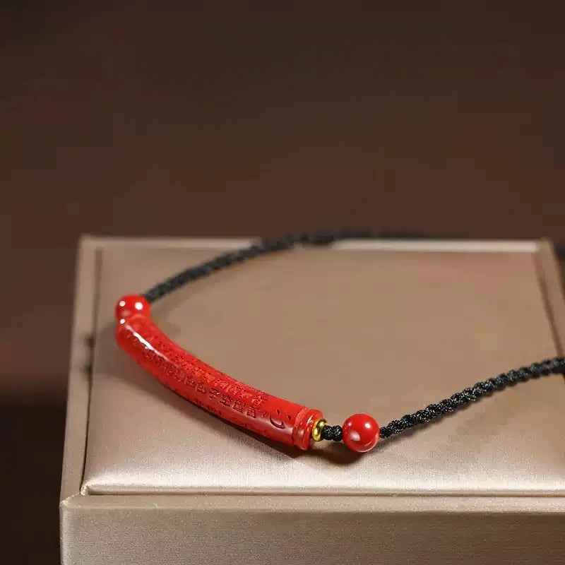 Cinnabar necklace--bless yourself and your friends with health and longevity