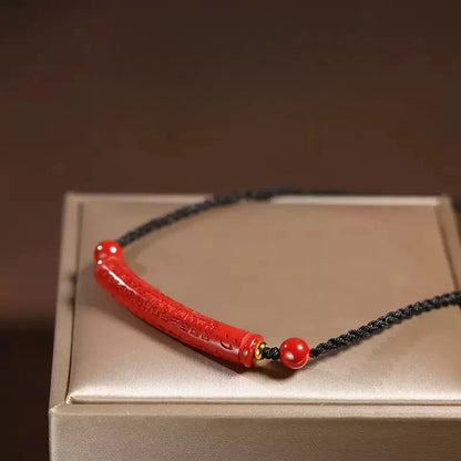 Cinnabar necklace--bless yourself and your friends with health and longevity