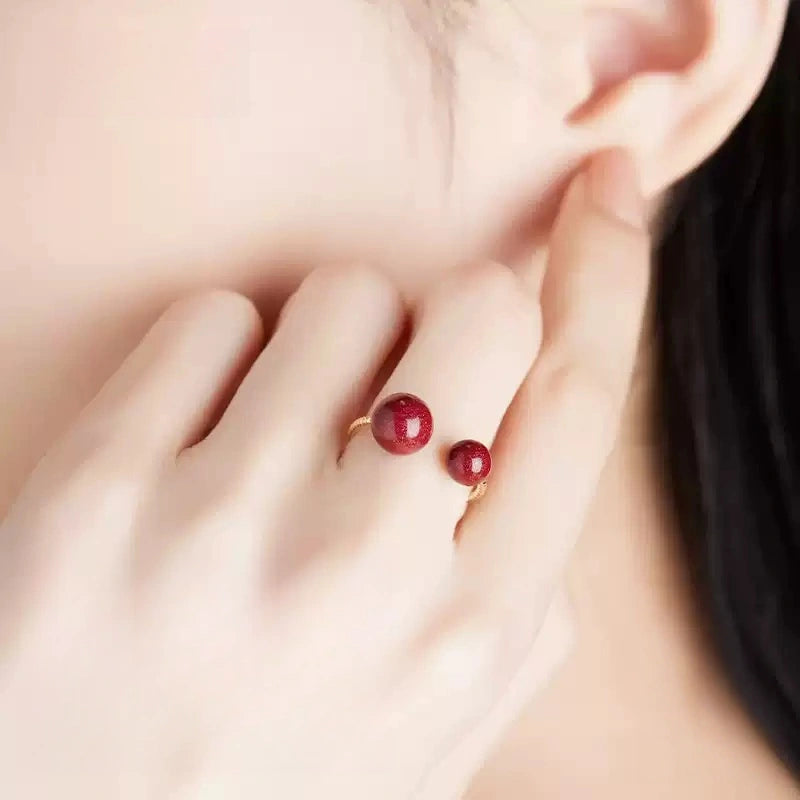 Cinnabar Ring--Bless yourself or your friends with health and longevity