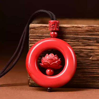 Cinnabar necklace--bless yourself and your friends with health and longevity