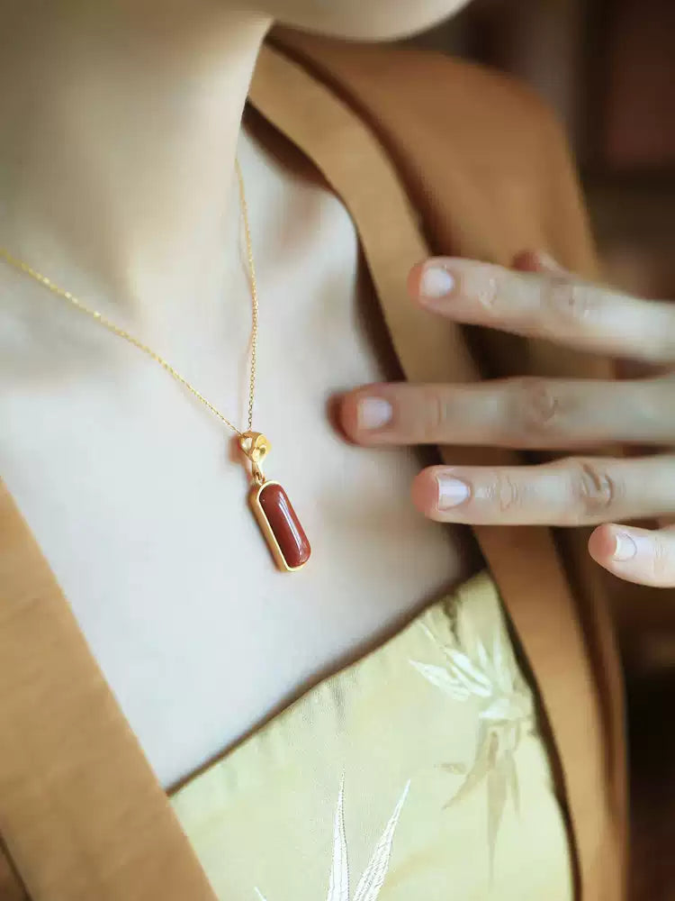 Cinnabar necklace - remove bad luck